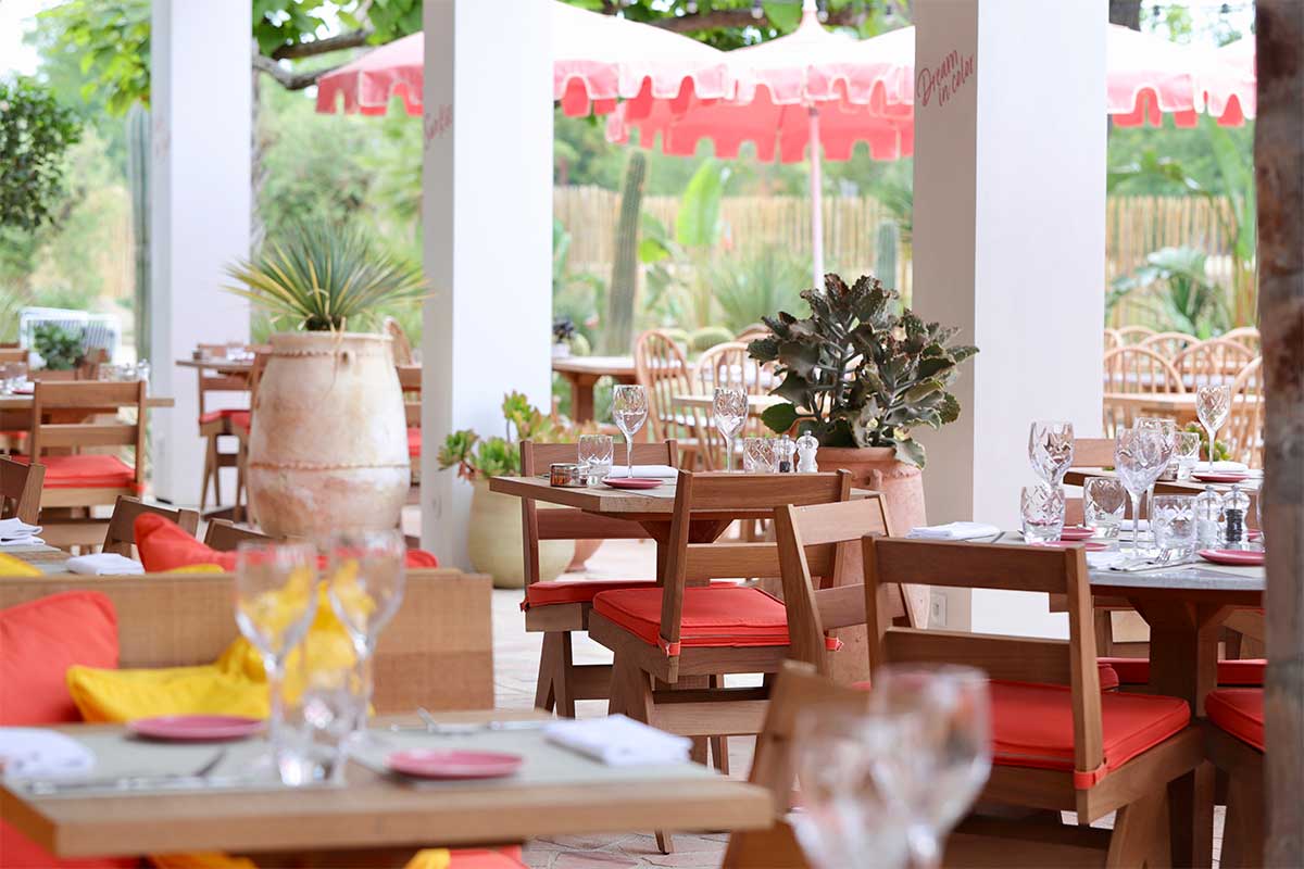 terrasse restaurant rose